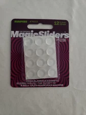 Magic Sliders  Vinyl  Bumper Pads  Clear  Round  1/2 in. W x 1/2 in. L -12 pk