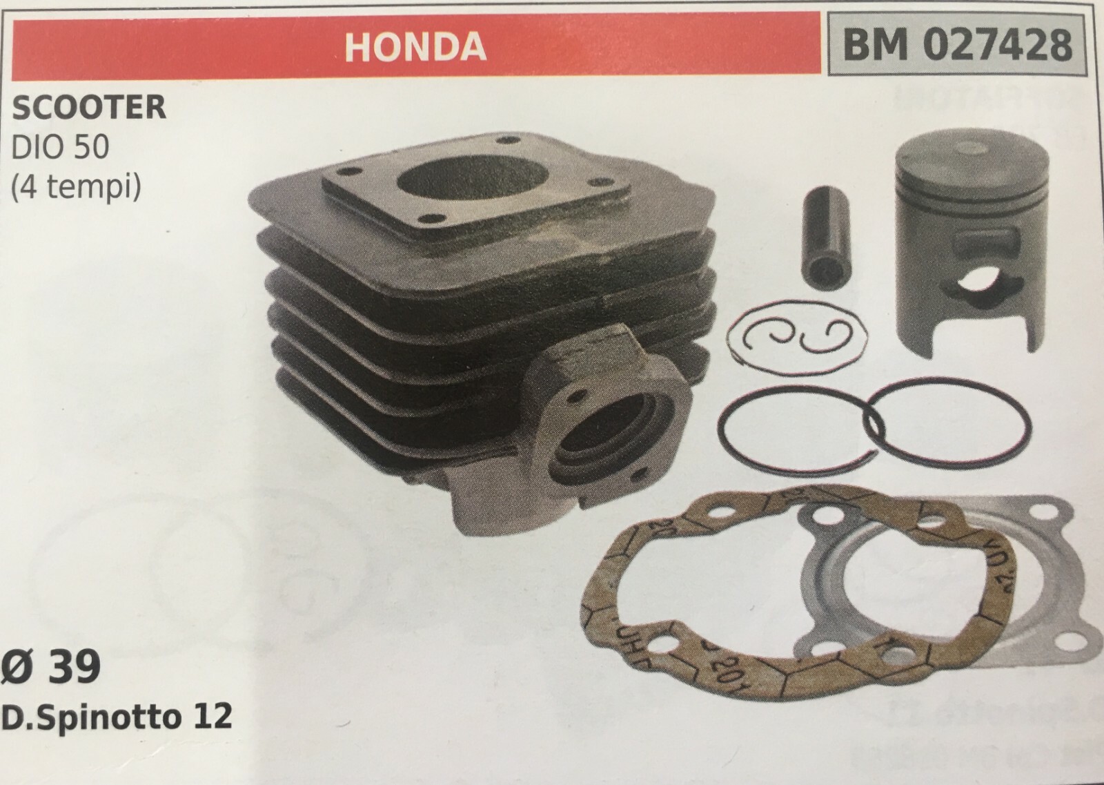 Offerta Kit Cilindro Brumar BM027428 per Honda | Spedizione Rapida