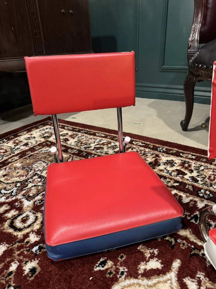 Asiento de estadio plegable acolchado de fútbol americano vintage de los Denver Broncos logotipo antiguo - par Foto 3 de 4