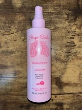 Rizos Curls Volumizing Hair Spray, Argan Oil Red Algae Rosemary, 6.8 Oz NO CAP