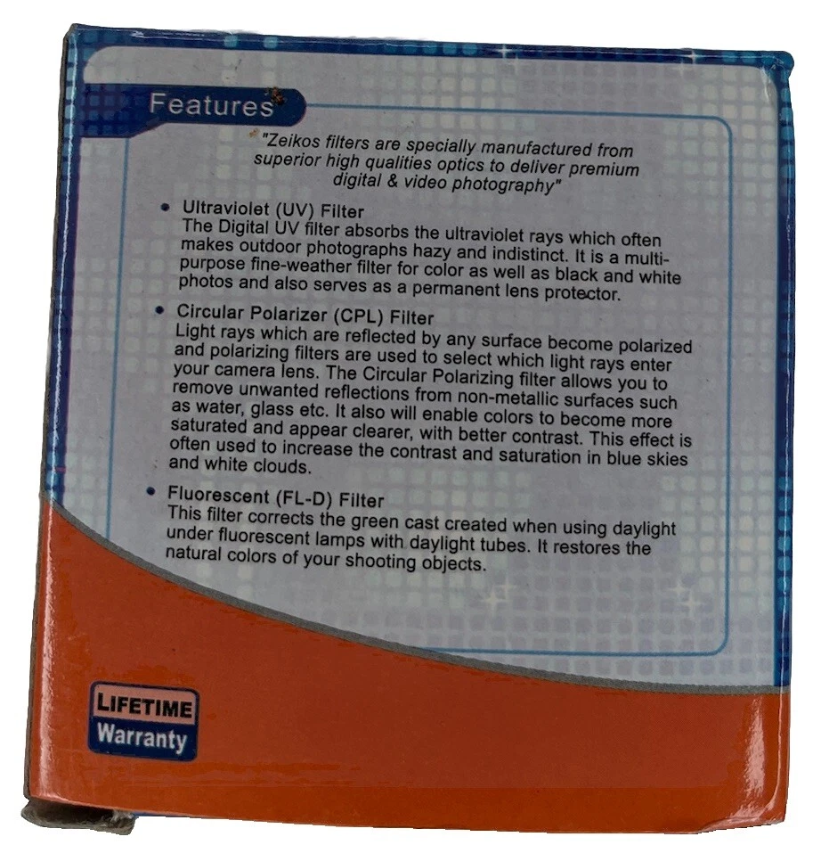 Zeikos ZE-FLK58 58mm Filter Kit - Image 3 of 4