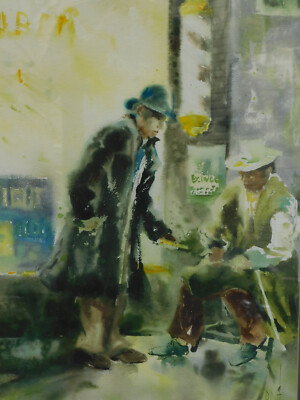 Robert B Carter Jr Watercolor Artist Virginia Painting Italy Outdoor Street Cafe