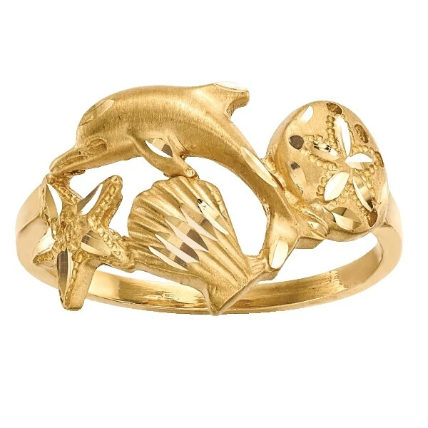 Beach Shell Fashion Rings