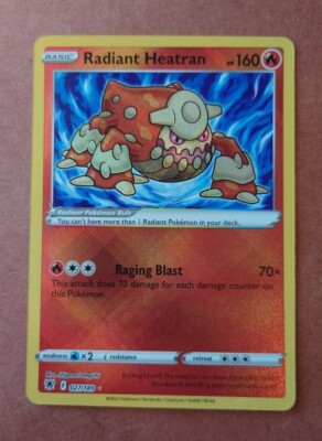 Pokmon TCG Radiant Heatran Astral Radiance 027/189 Holo Radiant Rare | eBay