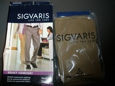 NEW Sigvaris Life for Legs Medical Therapy Compression Socks Size 13 Beige SU134