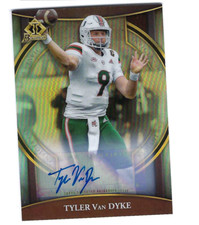TYLER VAN DYKE 2022 BOWMAN UNIVERSITY CHROME INVICTA REFRACTOR AUTO /99