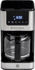 West Bend Drip Coffee Maker Brews Hot or Iced, Programmable with Brew Silver 
