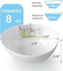 White Ceramic 4Pack Egg-Shaped Bowl Decorative Springtime Tableware for Easter — photo 3