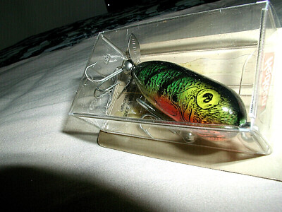 VINTAGE HEDDON TINY TORPEDO No.360 LC,Natural Perch- RARE-NIP '84