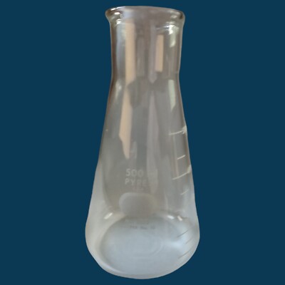ERLENMEYER FLASK 500ml PYREX No. 5100 USA