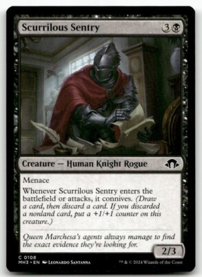 Scurrilous Sentry #108 MTG Modern Horizons 3 NM X1
