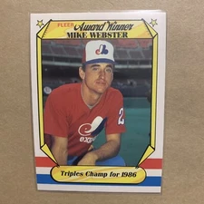 1987 Fleer Award Winners #41 Mike Webster
