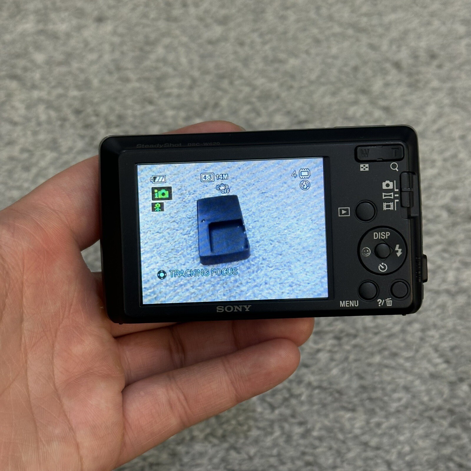 Sony CyberShot DSCW620 Digital Camera Red W/ Battery & Charger Tested Works eBay