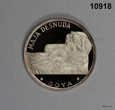 1970 EQUATORIAL GUINEA MAJA DESNUDA PROOF SILVER 100P! #10918 | eBay