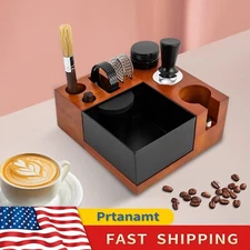 8 In 1 Espresso Knock Box 2.12Inch Coffee Grounds Knock Box w/ Accessories