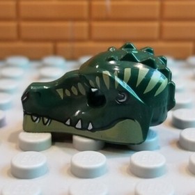 Lego Chima Cragger's Command Ship (70006) Dark Green Crocodile Mask Headgear 