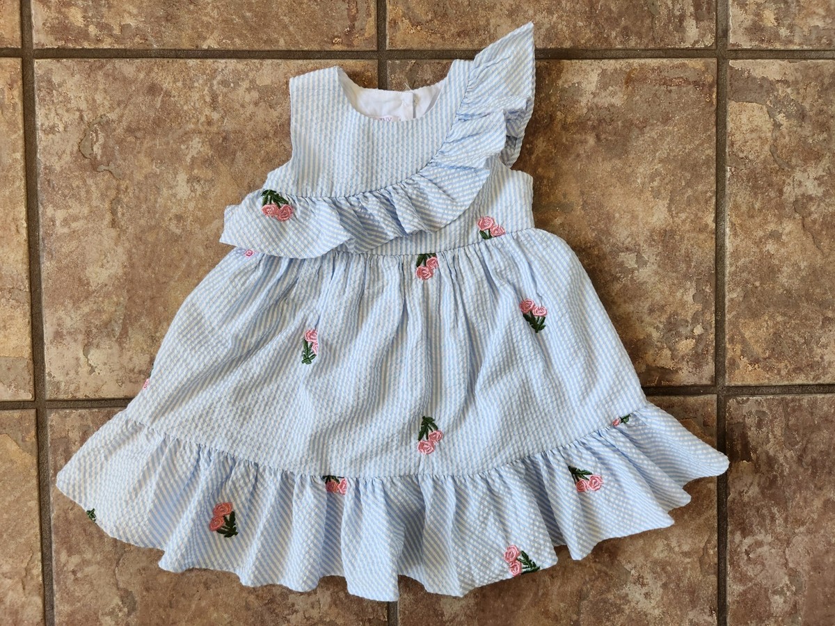 18 month blue dress Dunacifa Light Blue Dress For Girls 18-24 Months Baby Girl Dress Summer Outfits Toddler Girls Clothes Boho Casual Sundress Birthday Party Shower