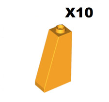 Lego ® Lot 10 Briques Penchée Toit Roof 2x1x3 Slope Brick 75° Yellow Orange 4460