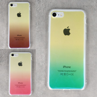 Schatten Ombre Gradient Transparent Handy Schale HÜLLE Apple iPhone 7 4,7''