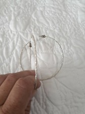 Silvet Jumbo Hoop Earrings Vintage