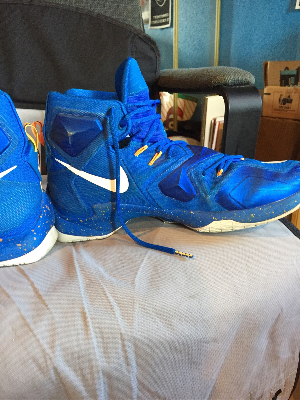 blue lebron shoes