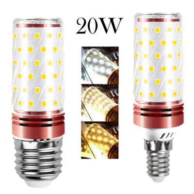 E27 E14 20w Tricolor Led Bulb Warm White Light Bulbs 3k 360degrees Lighting Corn