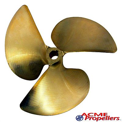 Acme 13 x 14 Inboard Propeller Left Hand Nibral Cupped 1'' Bore 3 Blade  #1459
