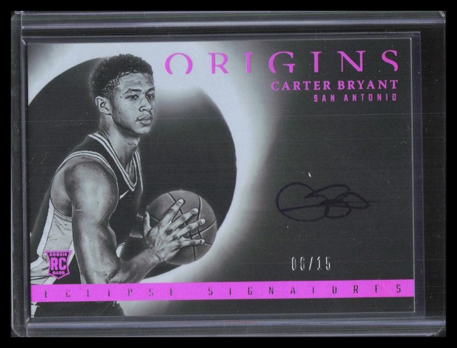 Carter Bryant Eclipse Signatures Rookie Auto /15 2025-26 Panini Origins #ECS-BRY