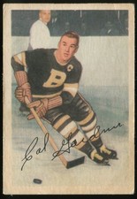 1953-54 Parkhurst #99 Cal Gardner Boston Bruins