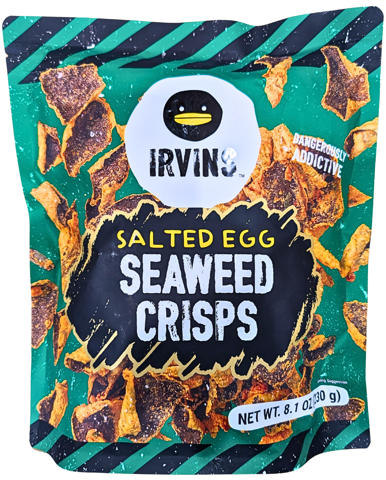 Irvins Salted Egg Seaweed Crisps 8.1 Oz EXP 03/2027