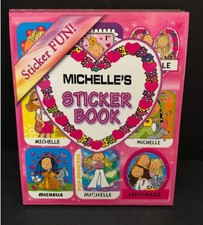 Personalized Name MICHELLE STICKER BOOK Stick W/Us Girls Funky Groovy Stickers