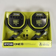 RYOBI ONE 18V Cordless VERSE Clamp Bluetooth Speaker 2-Pack Set Tool Only 