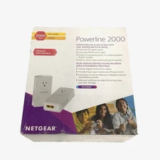 Netgear Powerline 2000 2-port WiFi Extender Brand New Sealed READ