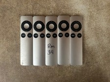 LOT OF 5 APPLE A1294 MAC SILVER REMOTE FOR APPLE TV 2ND/3RD GENERATION