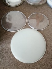10,12,14 clear coated stock snare tom head skin set- aquarian evans meinl