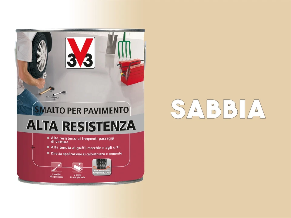 Vernice per pavimento in cemento Alta Resistenza V33 - Immagine 3 di 4