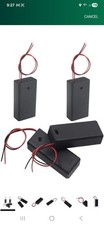 4 x Battery Holder with Switch, Case with Wire and ON/Off Switch and Cover