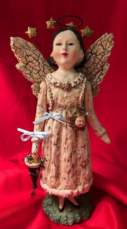 Vintage Rare BETHANY LOWE  Folk Art Angel