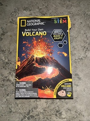 National Geographic Build Your Own Volcano Science Kit Educational Stem Toy NEW