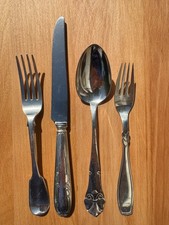 Vintage Mixed Sterling Silver Flatware – 4 Pieces, E. Hansen and others