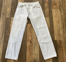 Levi's 501 actual size W30 L30 Light Blue Jeans 501-0134 Vintage Made in USA