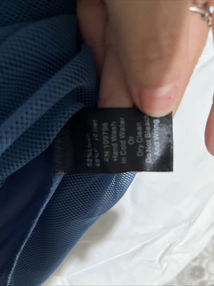 Falda Azul Hada Multi Tela Bonita Ángel Extra Grande XL Boho Foto 4 de 4