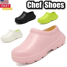 Chef Shoes Mens Waterproof Work Boots Women's Kitchen Oil-resistant Garden Shoes