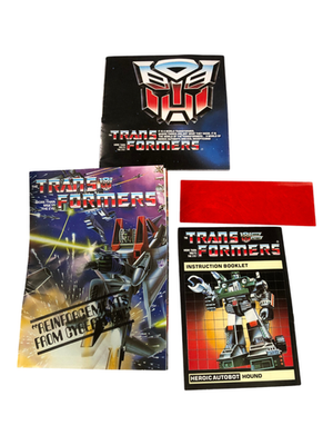 Vintage Transformers G1 Hound 1984 100% COMPLETE IN BOX CIB Hasbro