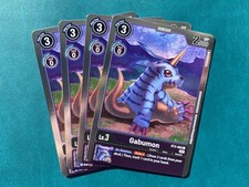 Gabumon BT2-069 Playset Resurgence Booster Foil Digimon Card Game x4