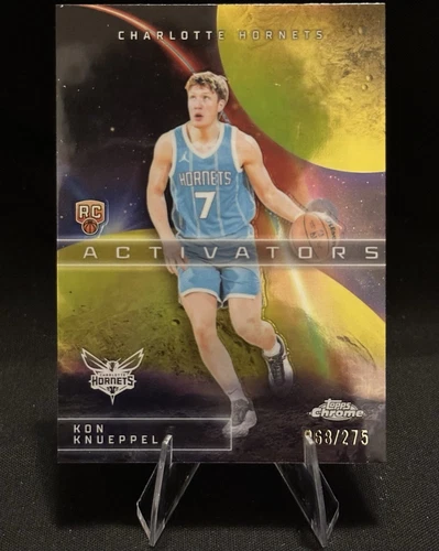 2025 Topps Chrome Kon Knueppel Refractors Yellow (RAW)
