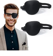 2 Pcs Adjustable Eye Patches Left/Right Lazy Eye Patches for Adults Children