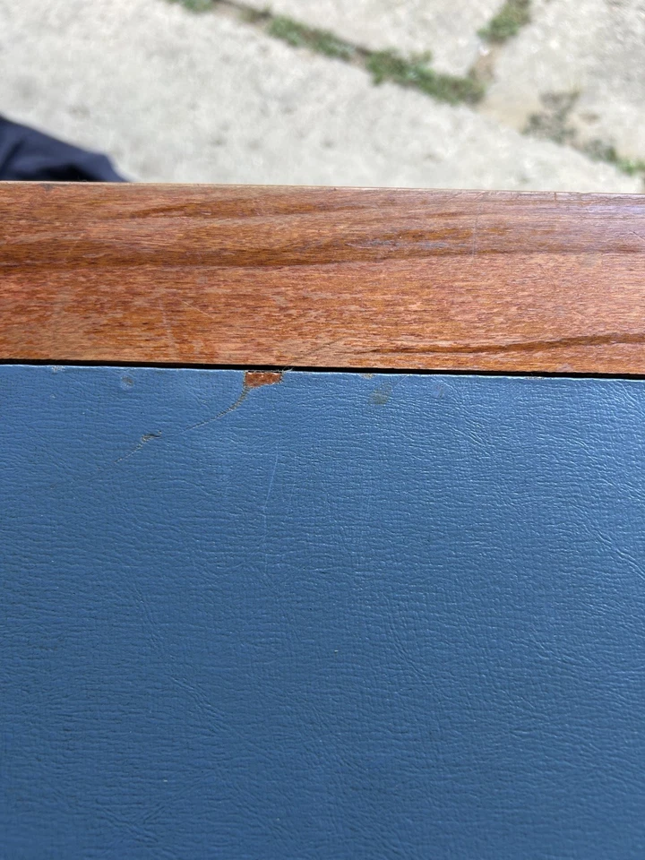 Mesa plegable vintage de metal Leg-O-Matic Lorraine Foto 4 de 4