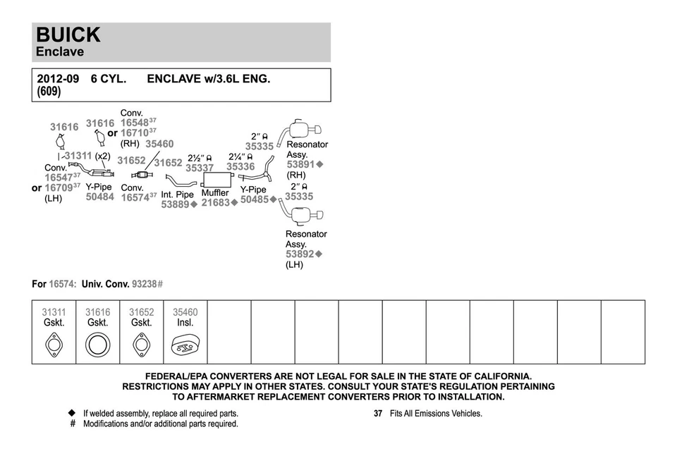 For Dodge Charger 71-74 Exhaust Pipe Flange Gasket Perforated Metal & Fiber — 第 2/4 张图片