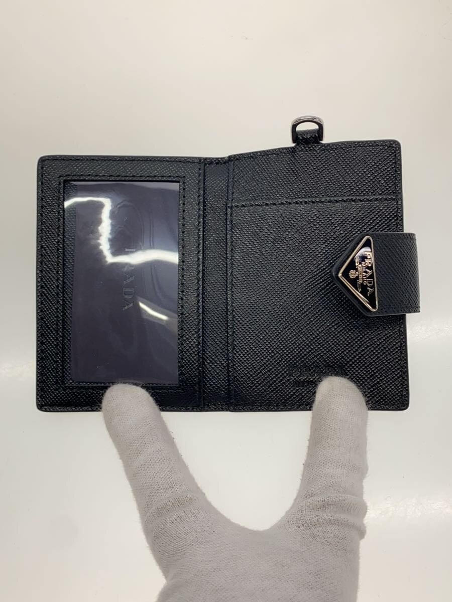 PRADA Card Holder, Card Case, Leather, Black, Men's thumbnail 4